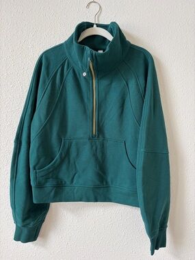 Lululemon Scuba Oversized Funnel Neck Storm Teal Size M / L NEW Athleisure